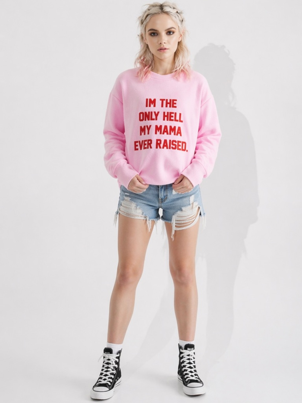 DAYDREAM NATION “IM THE ONLY HELL” COUCH CRASHER PULLOVER CREW NECK SIZE XS
